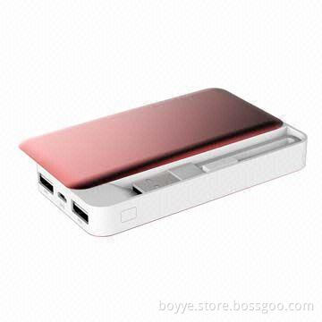 5,200mAh Power Bank with Slide Design to Receive Cable Inside